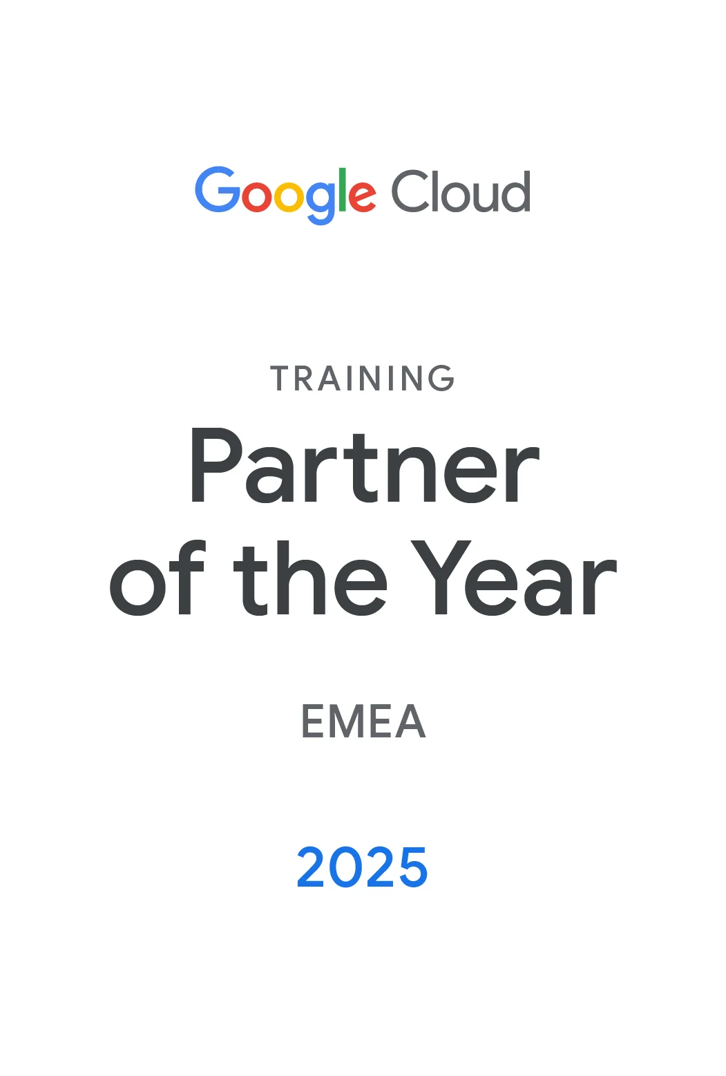 Google Cloud Partner of the Year EMEA 2025