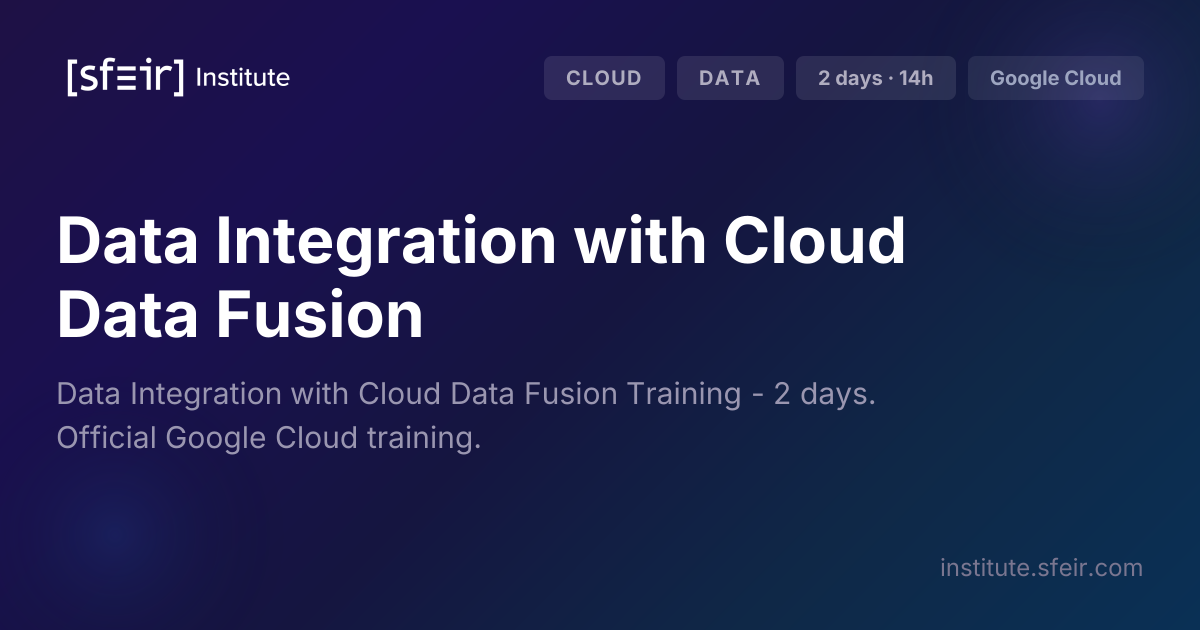 Data Integration with Cloud Data Fusion | SFEIR Institute